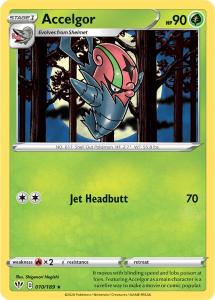 SWSH3 - Darkness Ablaze - 010/189 - Accelgor - Rare Reverse