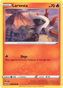 SWSH3 - Darkness Ablaze - 029/189 - Larvesta - Common Reverse