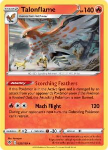 SWSH3 - Darkness Ablaze - 032/189 - Talonflame - Rare