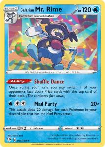 SWSH3 - Darkness Ablaze - 036/189 - Galarian Mr. Rime - Rare Reverse
