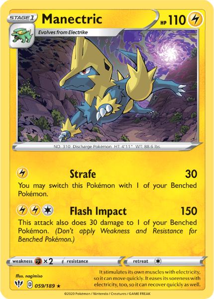 SWSH3 - Darkness Ablaze - 059/189 - Manectric - Rare