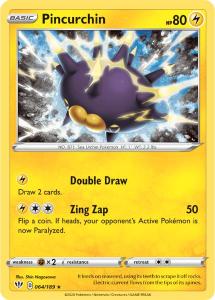 SWSH3 - Darkness Ablaze - 064/189 - Pincurchin - Holo Rare Reverse