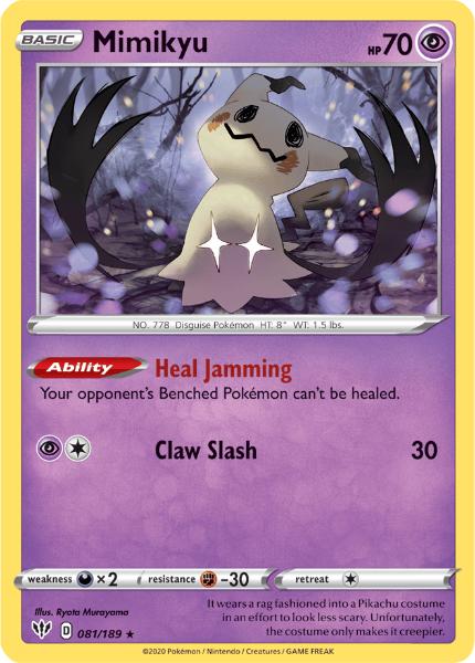 SWSH3 - Darkness Ablaze - 081/189 - Mimikyu - Rare Reverse