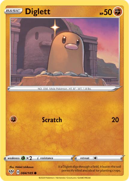 SWSH3 - Darkness Ablaze - 084/189 - Diglett - Common