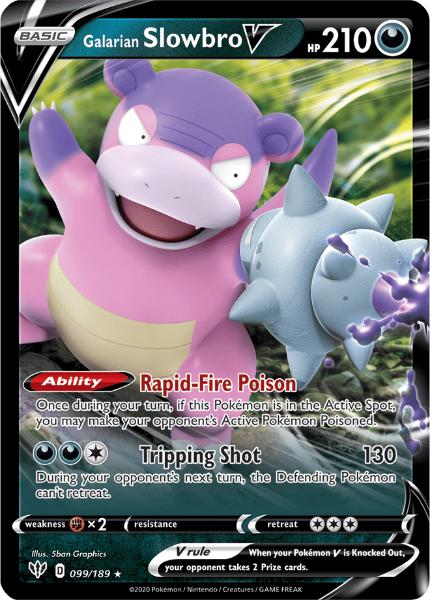 SWSH3 - Darkness Ablaze - 099/189 - Galarian Slowbro V - Rare