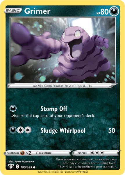 SWSH3 - Darkness Ablaze - 100/189 - Grimer - Common