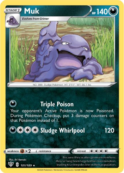 SWSH3 - Darkness Ablaze - 101/189 - Muk - Rare