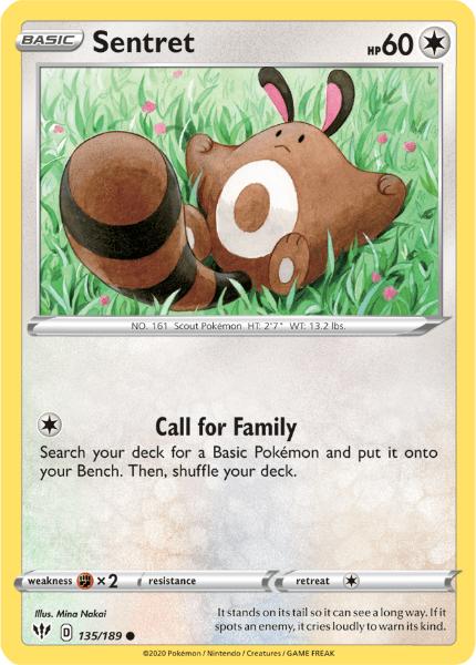 SWSH3 - Darkness Ablaze - 135/189 - Sentret - Common