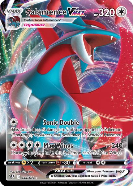 SWSH3 - Darkness Ablaze - 144/189 - Salamence VMAX - Rare