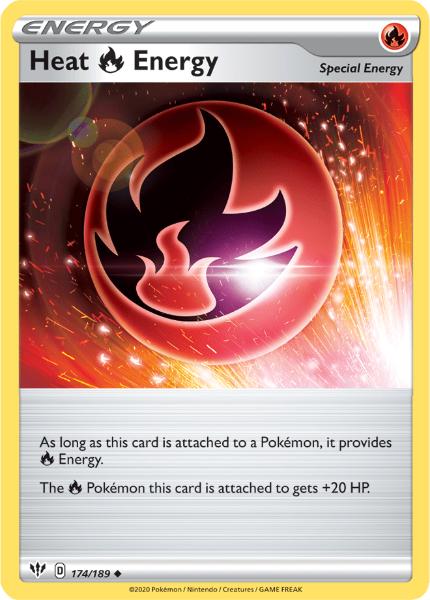 SWSH3 - Darkness Ablaze - 174/189 - Heat Energy - Uncommon Reverse