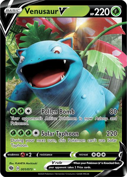 SWSH3.5 - Champions Path - 001/073 - Venusaur V - Rare