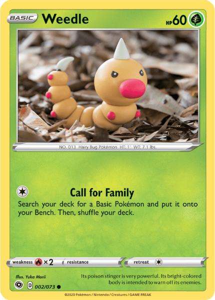 SWSH3.5 - Champions Path - 002/073 - Weedle - Common Reverse