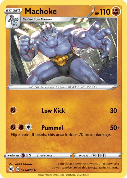 SWSH3.5 - Champions Path - 025/073 - Machoke - Uncommon Reverse