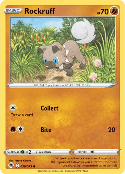 SWSH3.5 - Champions Path - 029/073 - Rockruff - Common Reverse