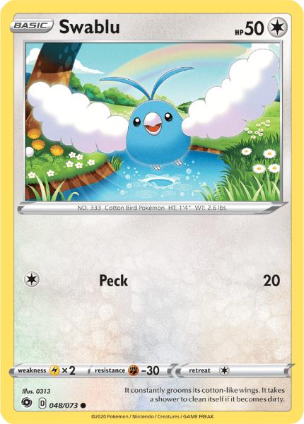 SWSH3.5 - Champions Path - 048/073 - Swablu - Common Reverse