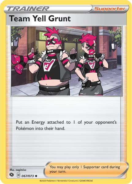 SWSH3.5 - Champions Path - 067/073 - Team Yell Grunt - Uncommon Reverse