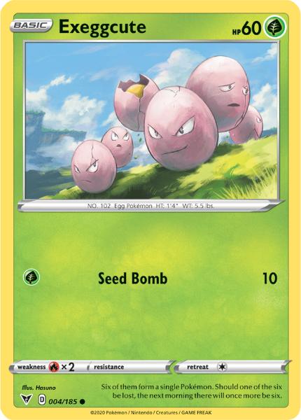 SWSH4 - Vivid Voltage - 004/185 - Exeggcute - Common Reverse