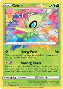 SWSH4 - Vivid Voltage - 009/185 - Celebi - Amazing Rare