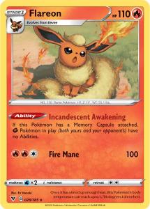 SWSH4 - Vivid Voltage - 026/185 - Flareon - Rare