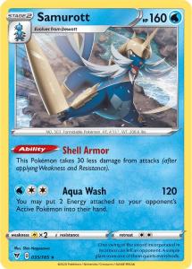 SWSH4 - Vivid Voltage - 035/185 - Samurott - Rare