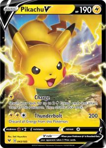 SWSH4 - Vivid Voltage - 043/185 - Pikachu V - Rare