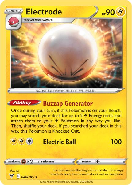 SWSH4 - Vivid Voltage - 046/185 - Electrode - Holo Rare Reverse