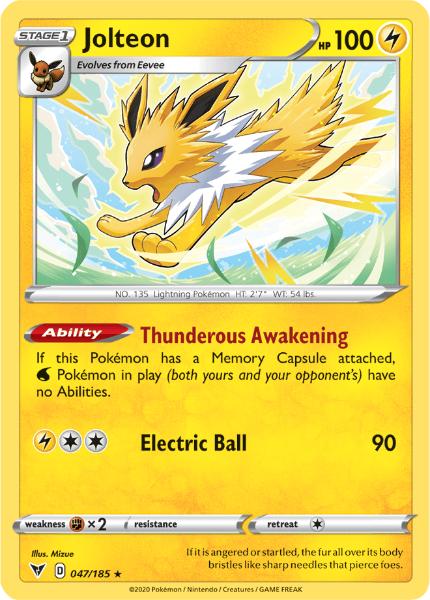 SWSH4 - Vivid Voltage - 047/185 - Jolteon - Rare