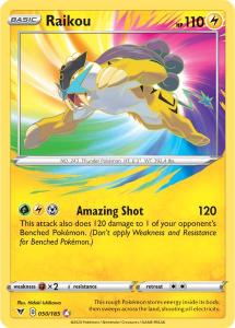 SWSH4 - Vivid Voltage - 050/185 - Raikou - Amazing Rare