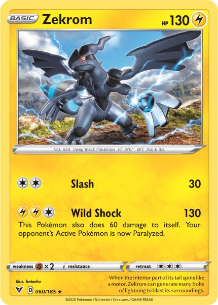SWSH4 - Vivid Voltage - 060/185 - Zekrom - Holo Rare