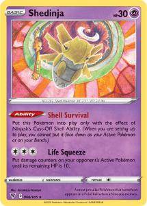 SWSH4 - Vivid Voltage - 066/185 - Shedinja - Rare Reverse