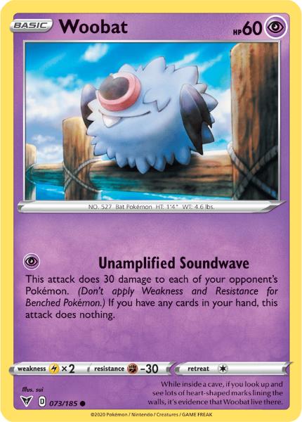 SWSH4 - Vivid Voltage - 073/185 - Woobat - Common Reverse