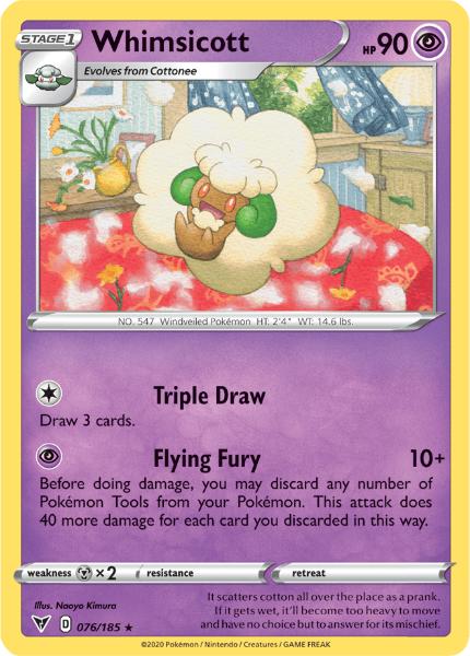 SWSH4 - Vivid Voltage - 076/185 - Whimsicott - Rare