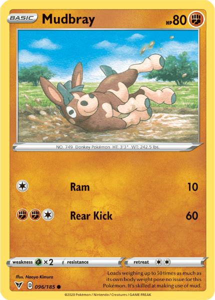 SWSH4 - Vivid Voltage - 096/185 - Mudbray - Common Reverse