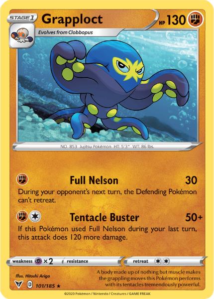 SWSH4 - Vivid Voltage - 101/185 - Grapploct - Rare