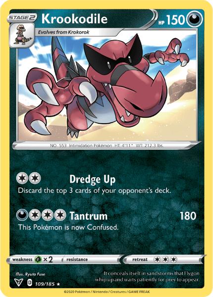 SWSH4 - Vivid Voltage - 109/185 - Krookodile - Rare