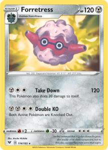 SWSH4 - Vivid Voltage - 114/185 - Forretress - Rare Reverse