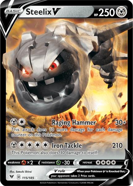 SWSH4 - Vivid Voltage - 115/185 - Steelix V - Rare
