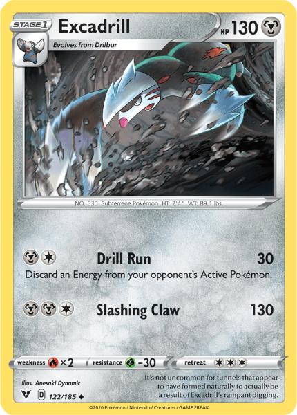 SWSH4 - Vivid Voltage - 122/185 - Excadrill - Uncommon