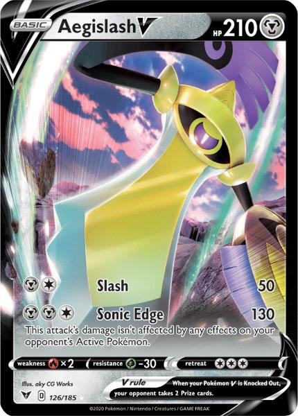 SWSH4 - Vivid Voltage - 126/185 - Aegislash V - Rare