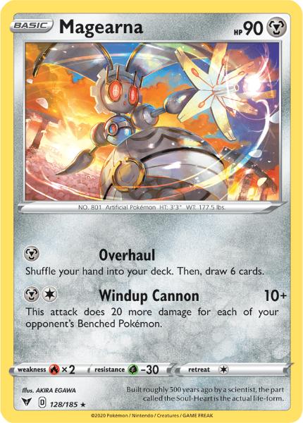 SWSH4 - Vivid Voltage - 128/185 - Magearna - Holo Rare Reverse