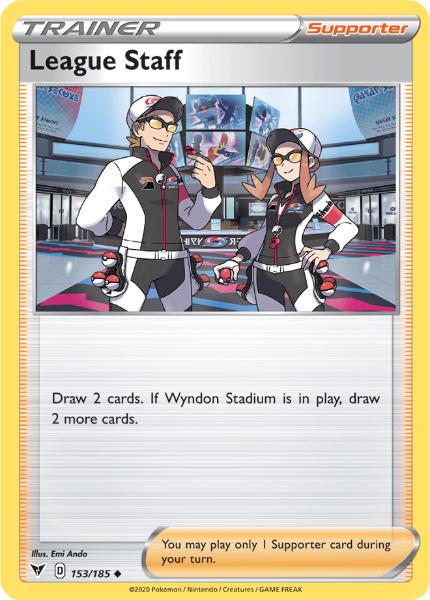 SWSH4 - Vivid Voltage - 153/185 - League Staff - Uncommon Reverse