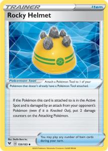 SWSH4 - Vivid Voltage - 159/185 - Rocky Helmet - Uncommon Reverse