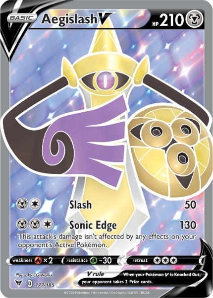 SWSH4 - Vivid Voltage - 177/185 - Aegislash V - Ultra Rare