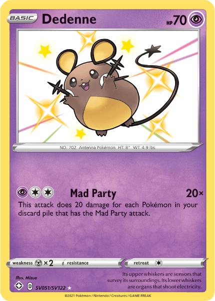 SWSH4.5 - Shining Fates - SV051/SV122 - Dedenne - Shiny Rare