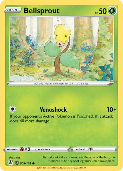 SWSH5 - Battle Styles - 001/163 - Bellsprout - Common Reverse