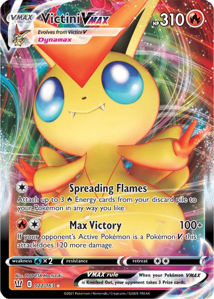 SWSH5 - Battle Styles - 022/163 - Victini VMAX - Rare