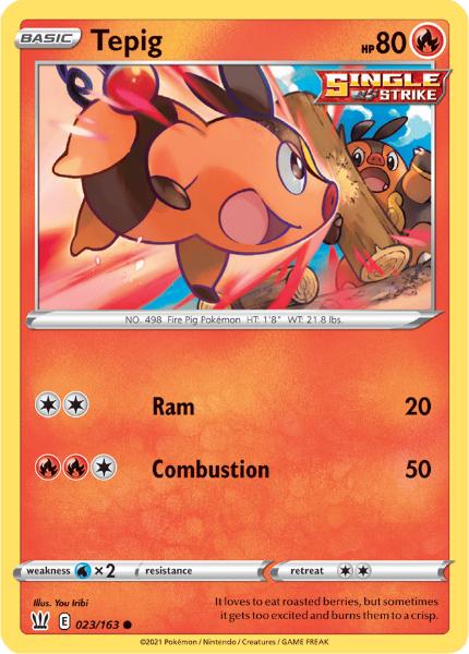 SWSH5 - Battle Styles - 023/163 - Tepig - Common