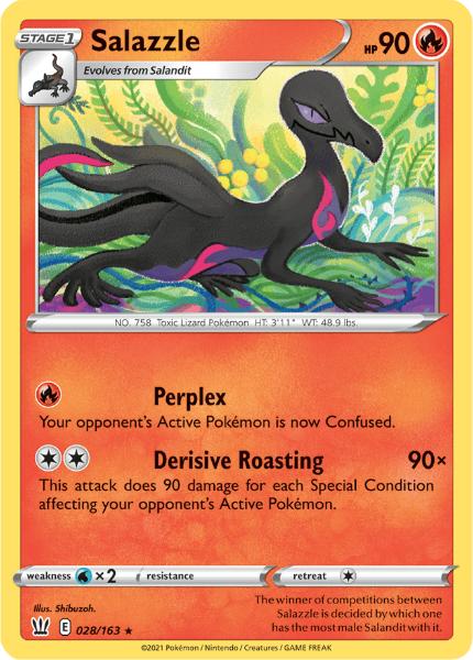 SWSH5 - Battle Styles - 028/163 - Salazzle - Rare Reverse