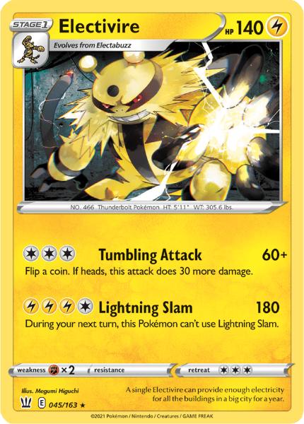 SWSH5 - Battle Styles - 045/163 - Electivire - Rare Reverse