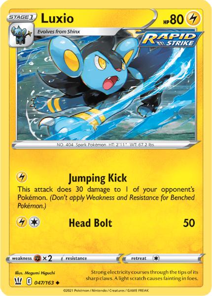 SWSH5 - Battle Styles - 047/163 - Luxio - Uncommon Reverse